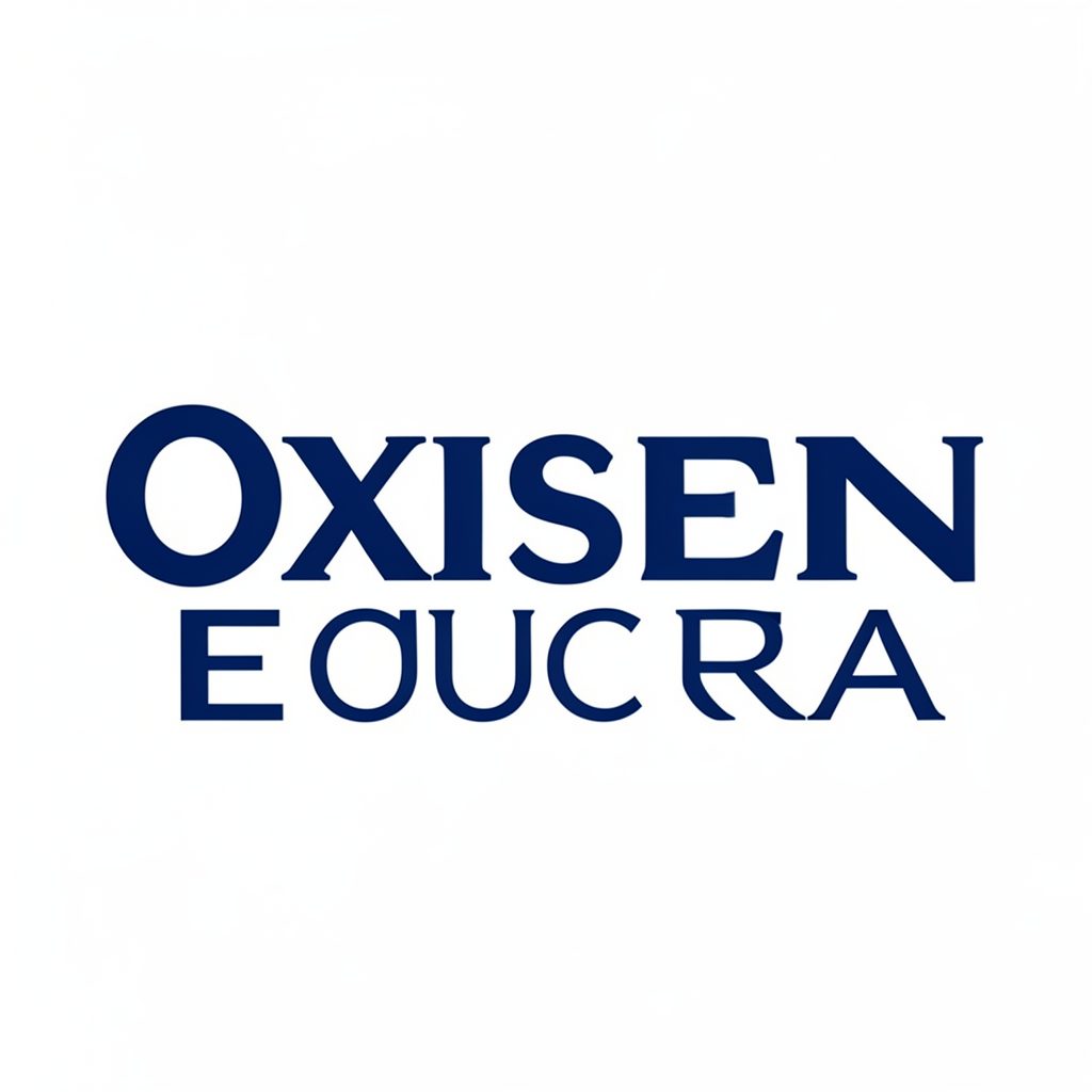 Logotipo de Oxford Ecuador con tipografía institucional en azul marino